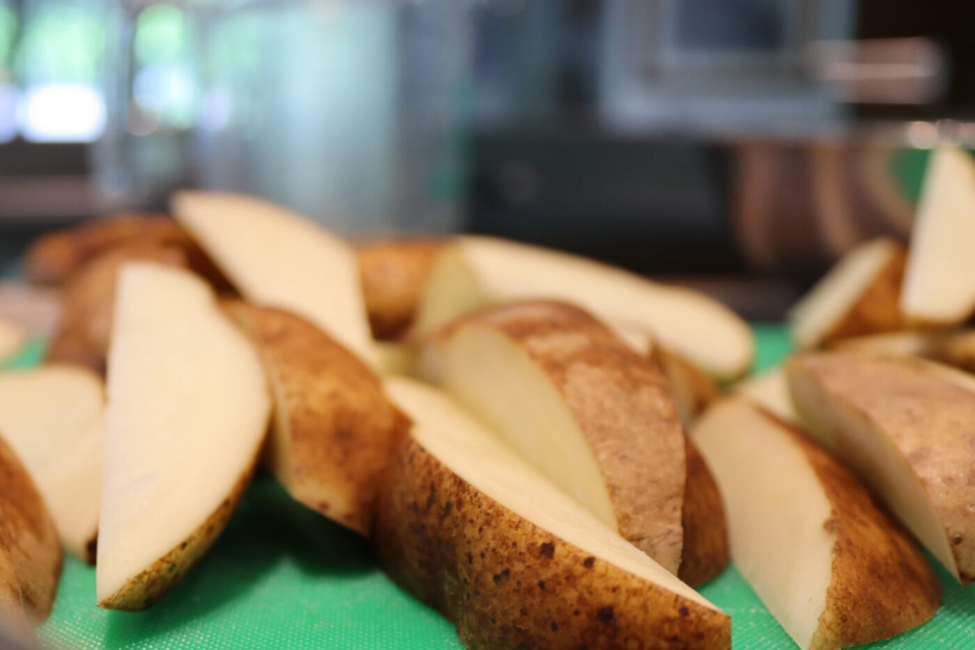 Oven-Roasted Potato Wedges - Potato Preparation