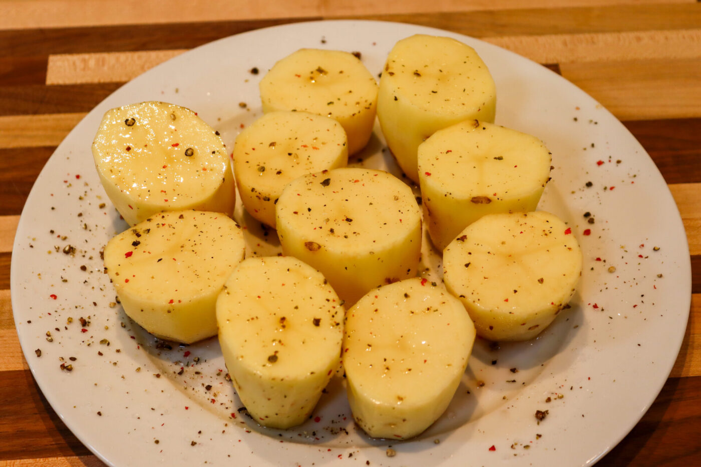 Filet Mignon with Demi-Glace Sauce - Optional Preparation of Fondant Potatoes