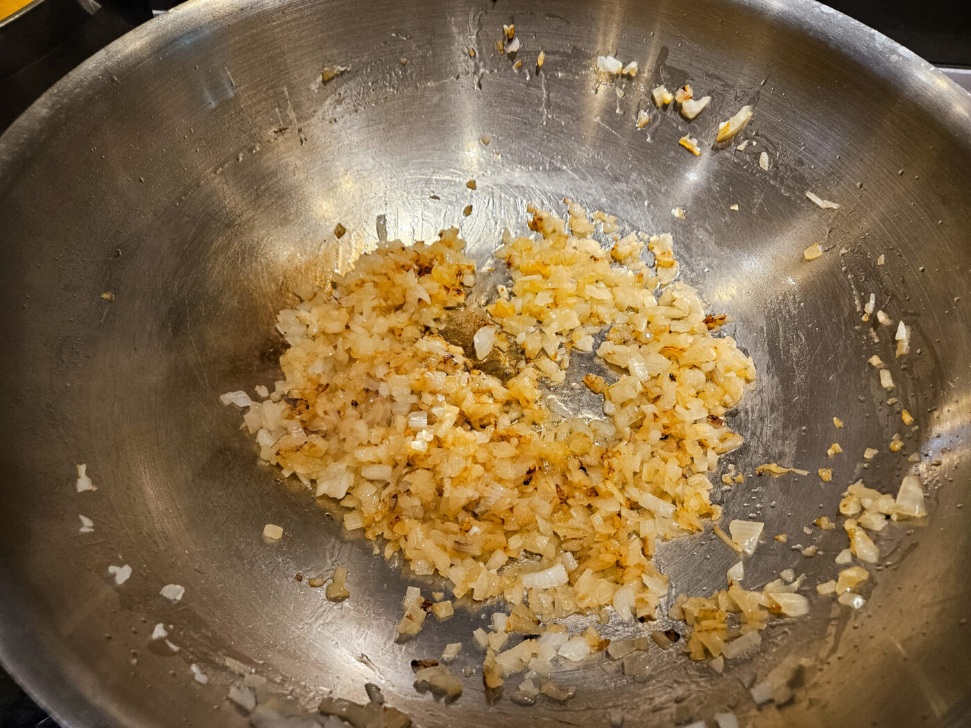 Mushroom Kuba (Houbovy Kuba) - Sauté onion