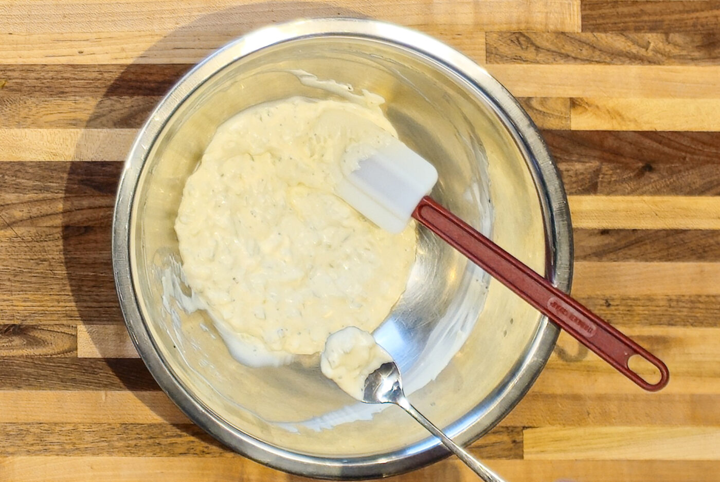 Czech Tartar Sauce Tatarka Recipe - Finishing the Czech Tartar Sauce Tatarka Recipe