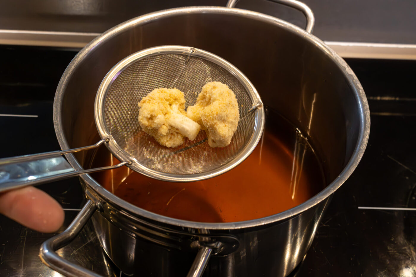 Fried Cauliflower Deep Fryier Steps-06