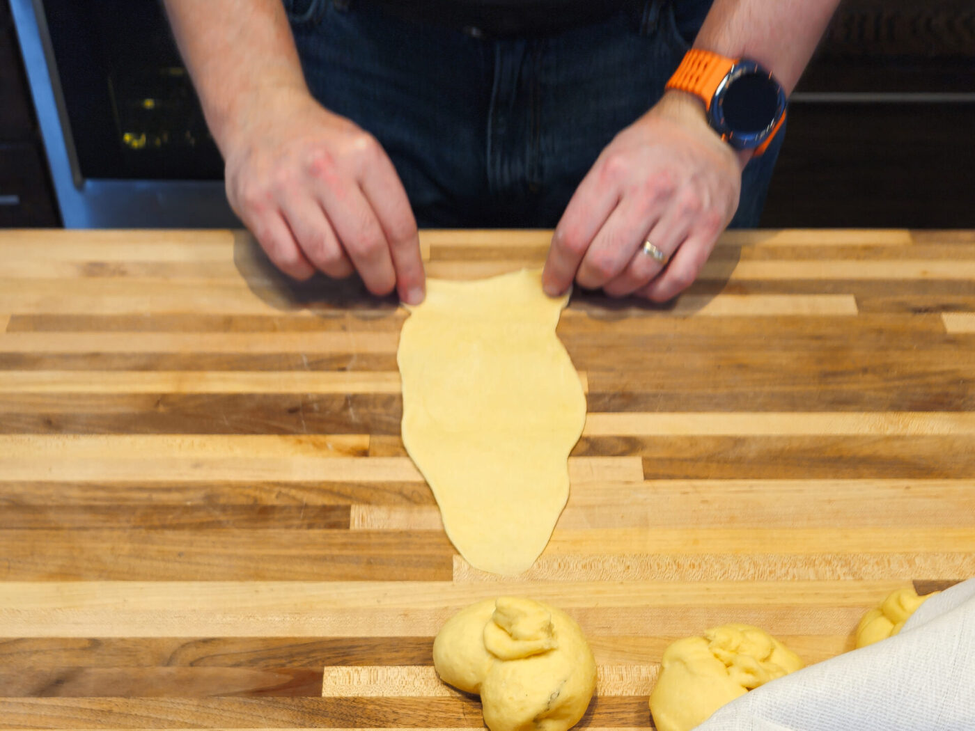 Czech Rolls Rohliky Recipe - Shape the Rolls
