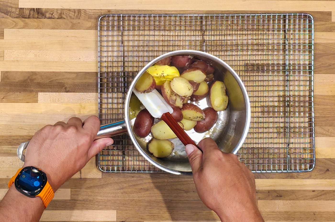 Baby Red Potatoes with Butter - steps-11