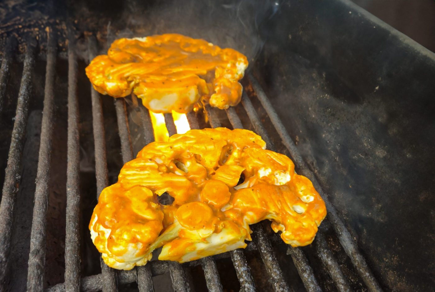 Buffalo Cauliflower Steak - Oven Roast or Grill