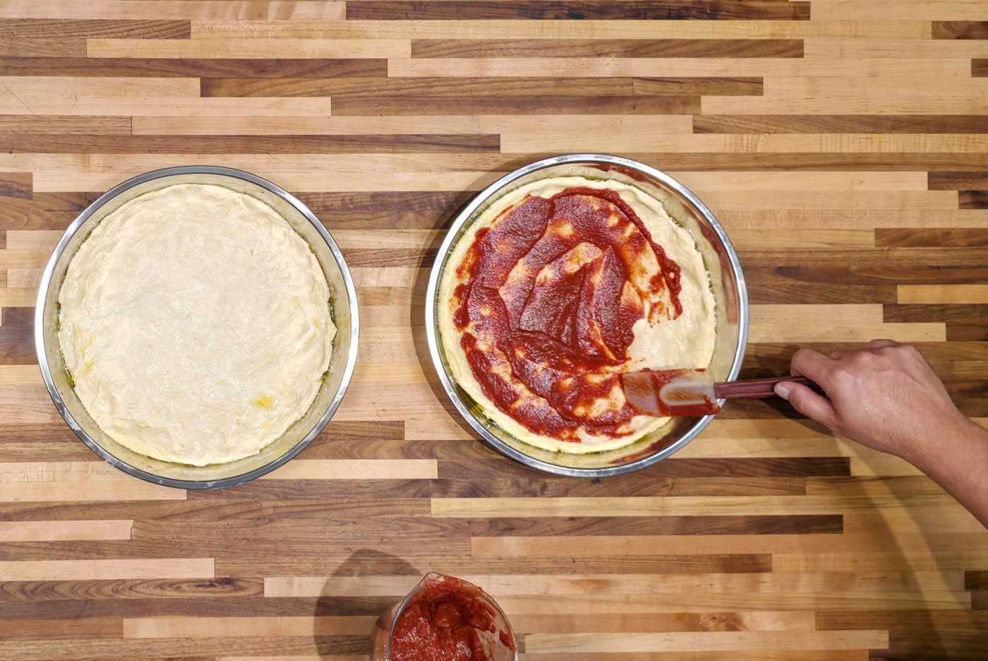 60 min. Pan Pizza - Assemble and Proof