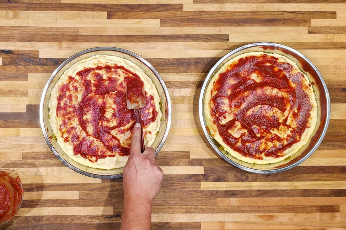 60 min. pan pizza = steps-41