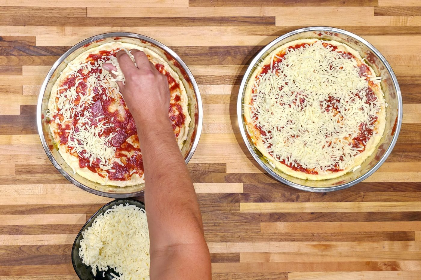 60 min. Pan Pizza - Assemble and Proof