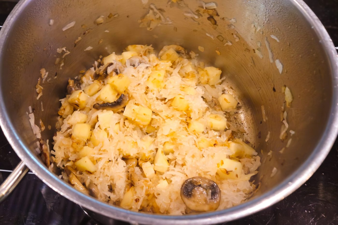 Valašská Kyselica Soup - Sauté the Base of the Soup
