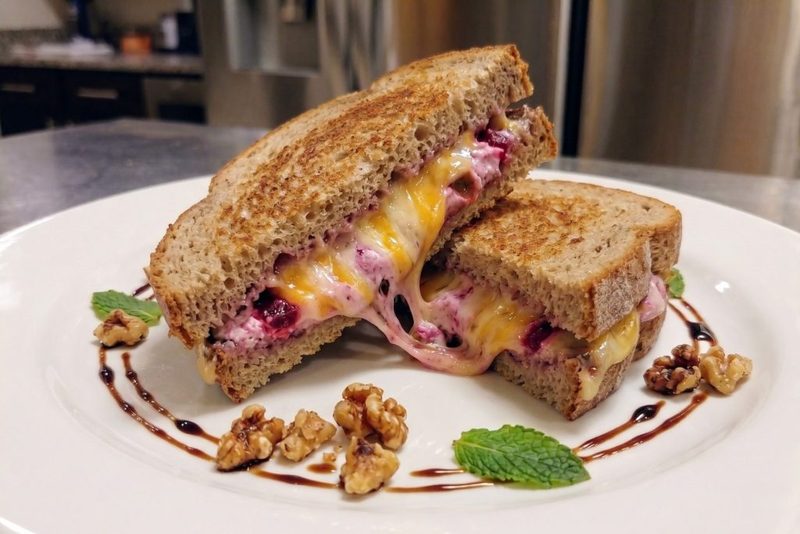 Grilled Cheese with Goat Cheese and Beets