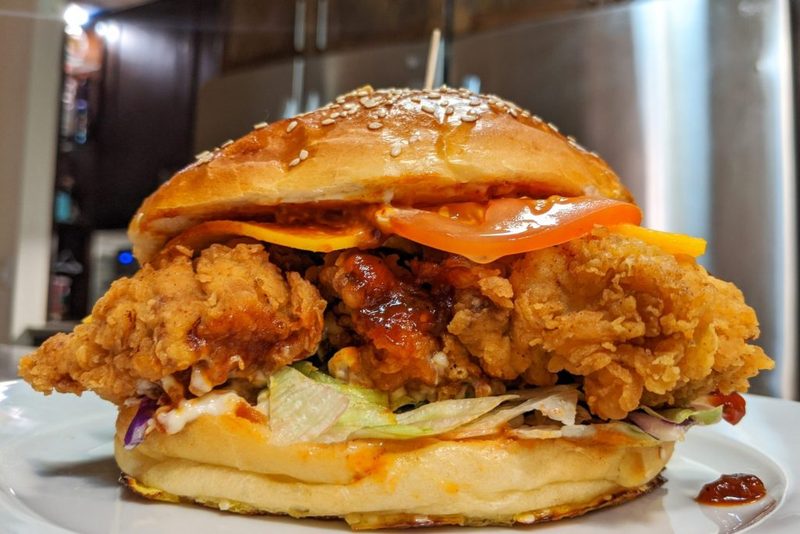 Crispy Chicken Sandwich with BBQ Sauce
