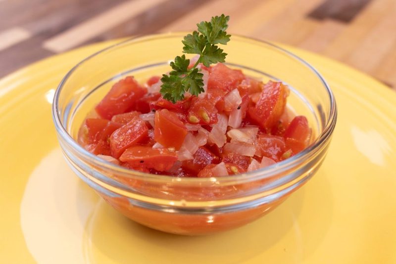 Czech Tomato Salad with Onion